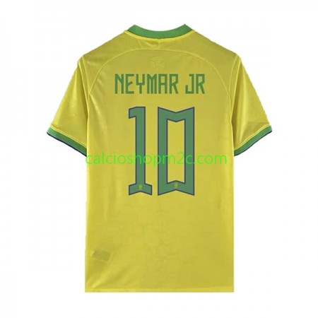 Brasile Neymar JR 10 Maglia Prima World Cup 2022 Manica Corta